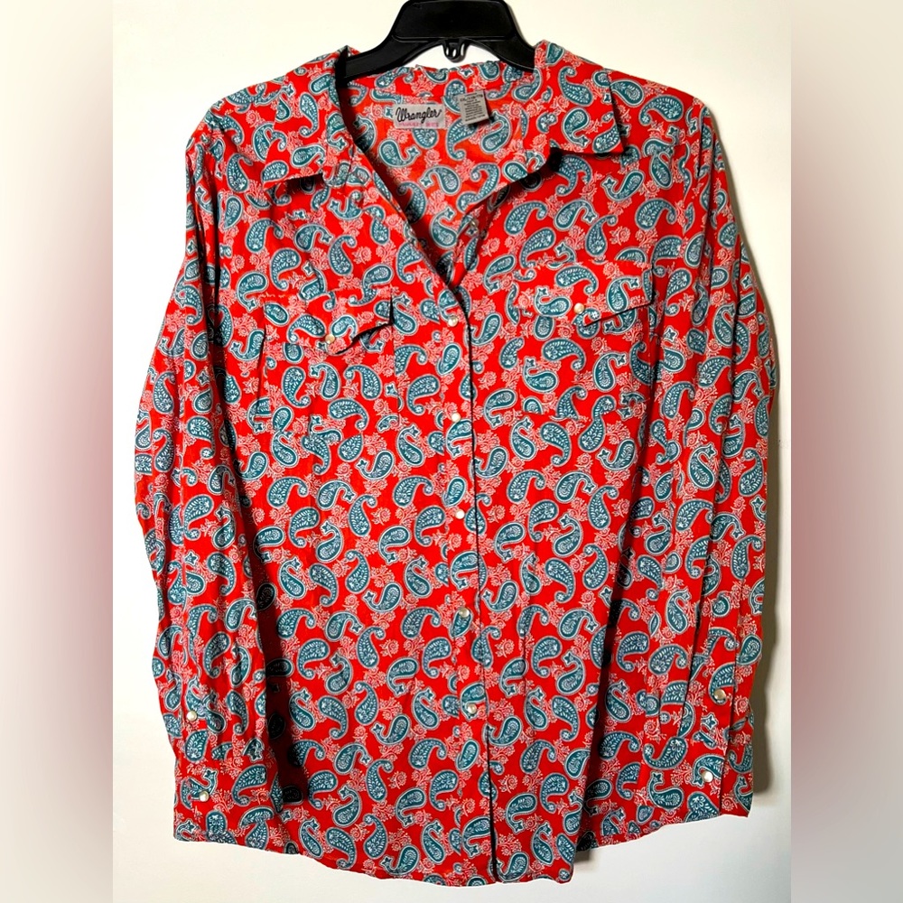 Wrangler Women’s Western Pearl Snap Shirt